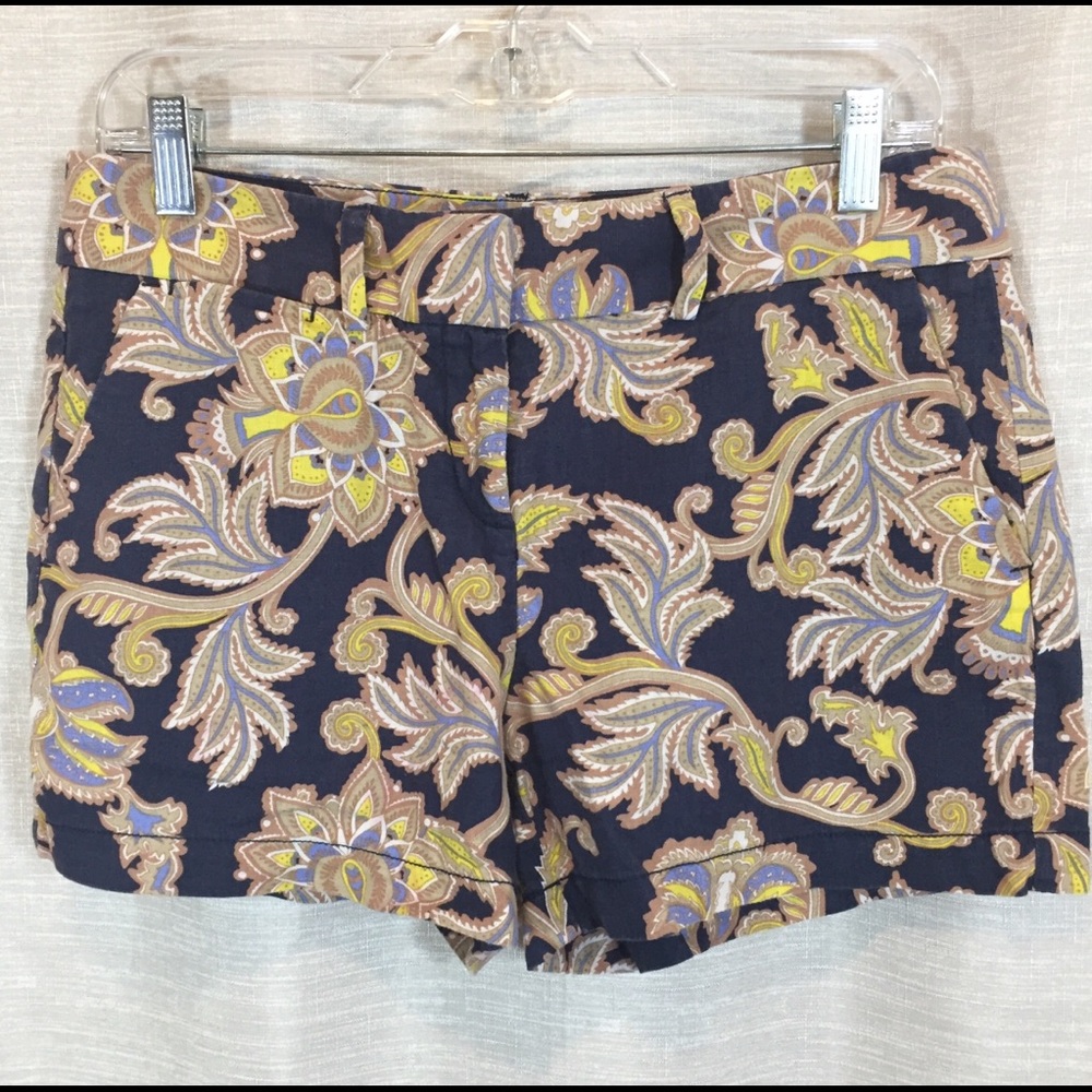 LOFT linen/cotton blend zip up shorts women size 4